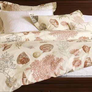 Pottery Barn seaside duvet cover.